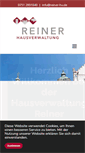 Mobile Screenshot of hausverwaltung-reiner.de
